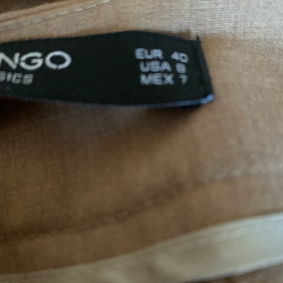 Light brown Mango tailored slacks size Uk 12 - Picture 3 of 4